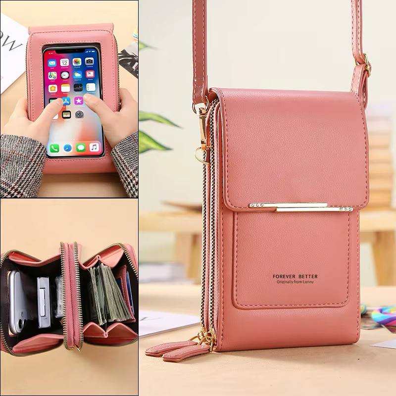 Touch Screen Phone Purse–Crossbody Wallet with Card &amp; Cash Holder (As Seen on TV)